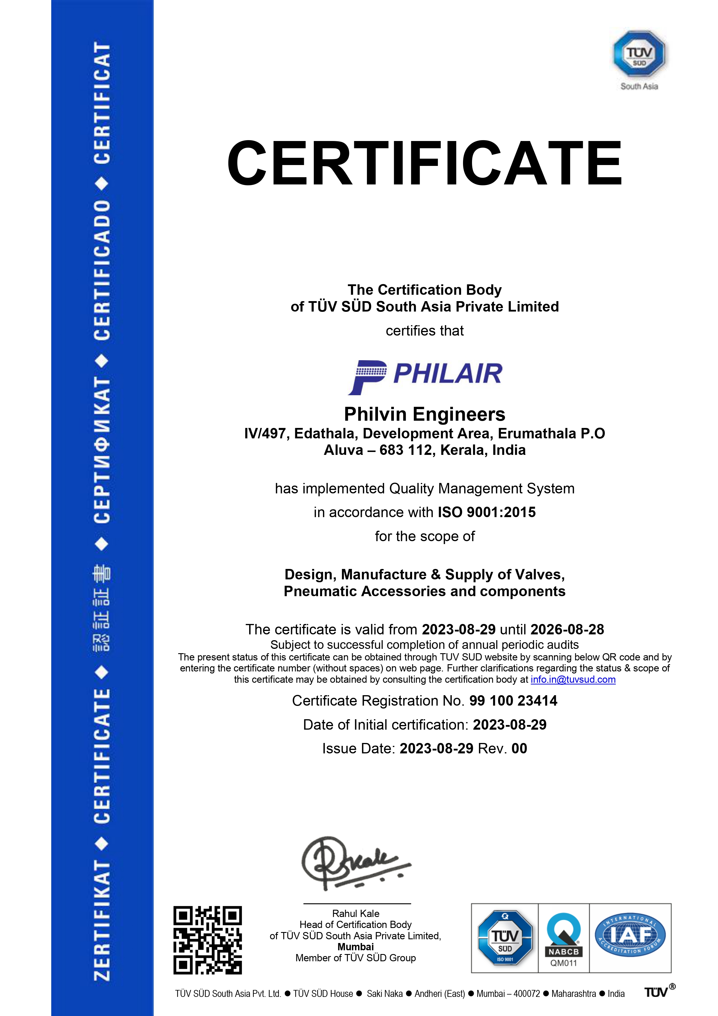 certifications